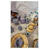 Assorted Tea Set Pieces and Spice Set