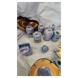 Assorted Tea Set Pieces and Spice Set