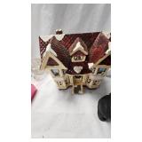 Scotty Dog, Christmas Village House and Candle Holders