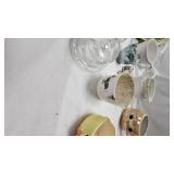 Stoneware Bowls with Cups