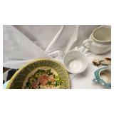 Stoneware Bowls with Cups