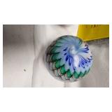 Large Shooter Marbles along with Frog Figures and Poodle Wind Up Toy