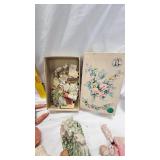 Miniature Babies, Porcelain and Plastic, Vintage Crawling Baby(still works), Vintage Puzzle