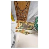 Tin Milk Cart, Tin Box, Plates, Dept 56 Village Building