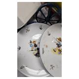 Tin Milk Cart, Tin Box, Plates, Dept 56 Village Building