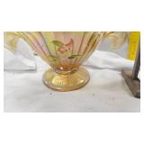 Fenton Glass Basket/Swinging Figures