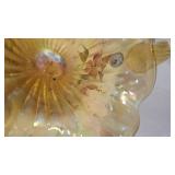 Fenton Glass Basket/Swinging Figures