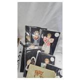 Akro Gate Art Deco Miniature Glasses and other Miniatures/McLaughlin Paper Dolls