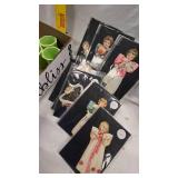 Akro Gate Art Deco Miniature Glasses and other Miniatures/McLaughlin Paper Dolls