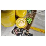 Akro Gate Art Deco Miniature Glasses and other Miniatures/McLaughlin Paper Dolls