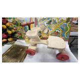 Topiary Fruit Tree, Tray, Gameboard, Wood Toy Ride On