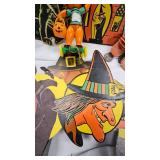 Vintage Halloween Decorations and Toy