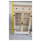 Toy Dresser/Cabinet with One Drawer and Glass Doors