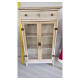 Toy Dresser/Cabinet with One Drawer and Glass Doors
