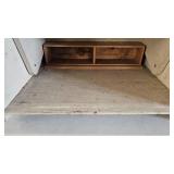 Wood Bread Box and Vintage Drum