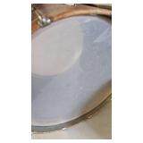 Wood Bread Box and Vintage Drum