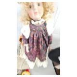 Strawberry Shortcake Poster/Stickers, Porcelain Dolls and Doll Stands