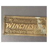 Vintage Winchester Advertising Plaque Sign