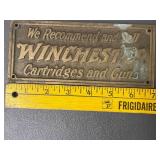 Vintage Winchester Advertising Plaque Sign