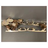 Vintage Saranac Winchester Ice and Roller Skates Sets
