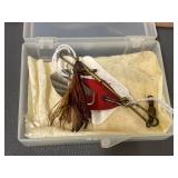 Vintage Winchester Fishing Lure with Net & Case