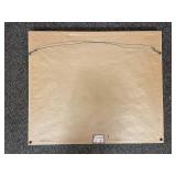 Framed Abstract Bird Art Signed Contemporary