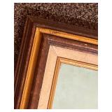 Vintage Framed Duck Painting on Canvas