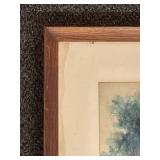 A Hynes Framed Landscape Painting with Water View