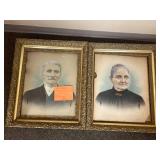 Antique Framed Portraits of Shakopee Pioneers