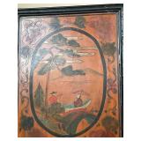 Vintage Oriental Design Folding Room Divider