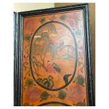 Vintage Oriental Design Folding Room Divider