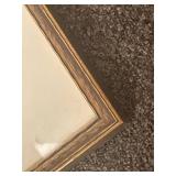 Framed Windmill Scene Watercolor Painting Artwork