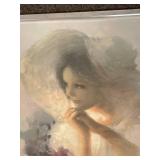 Framed Portrait Artwork of Serene Woman