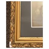 Pair of Vintage Framed Art Portraits, Gilded