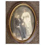 Framed Vintage Wedding & Lady Portraits