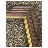 Floral Painting with Two Vintage Frames