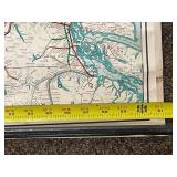 Vintage 1947 Burlington Route Map of the West