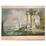 Scenic Art Print by Rossi, Framed