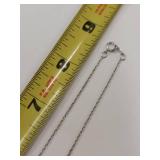 JWBR Sterling Silver Diamond Heartbeat Necklace