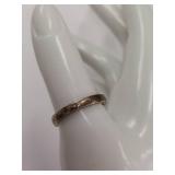 Vintage Sterling Silver Band Ring 925 - Size 9