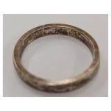 Vintage Sterling Silver Band Ring 925 - Size 9