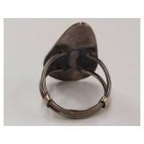 Handmade Sterling Silver Turquoise Inlay Ring Unique Design