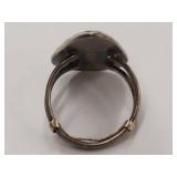 Handmade Sterling Silver Turquoise Inlay Ring Unique Design