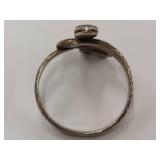 Vintage Sterling Silver Intricate Snake Design Ring