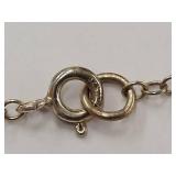 Sterling Silver Necklace With Pearls 925