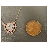 Sterling Silver Heart-Shaped Pendant Necklace