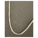16 Sterling Silver Box Chain Necklace