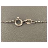 925 Sterling Silver Box Chain Necklace