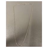 Classic Sterling Silver Box Chain Necklace