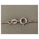 Classic Sterling Silver Box Chain Necklace